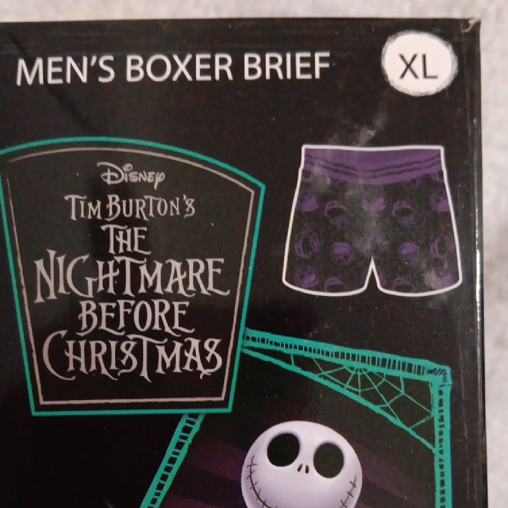 Disney The Nightmare Before Christmas Black and Purple Boxer Briefs - Picture 3 of 5
